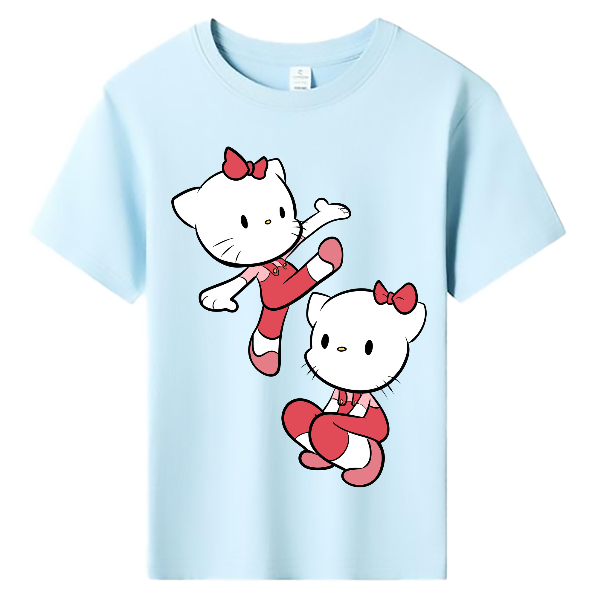 （画像用） Hello Kitty ハローキティ 綿100％キッズTシャツ（フロントプリント）